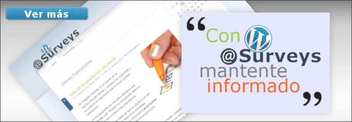Con Wordpress @Surveys mantente informado